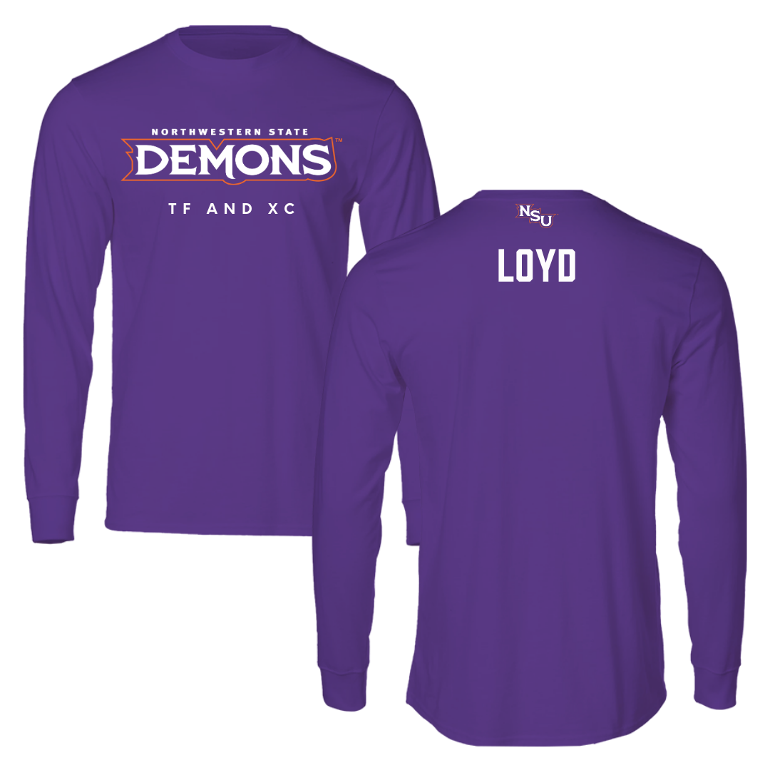 Northwestern State University TF and XC Purple Demons Long Sleeve - Galen Loyd