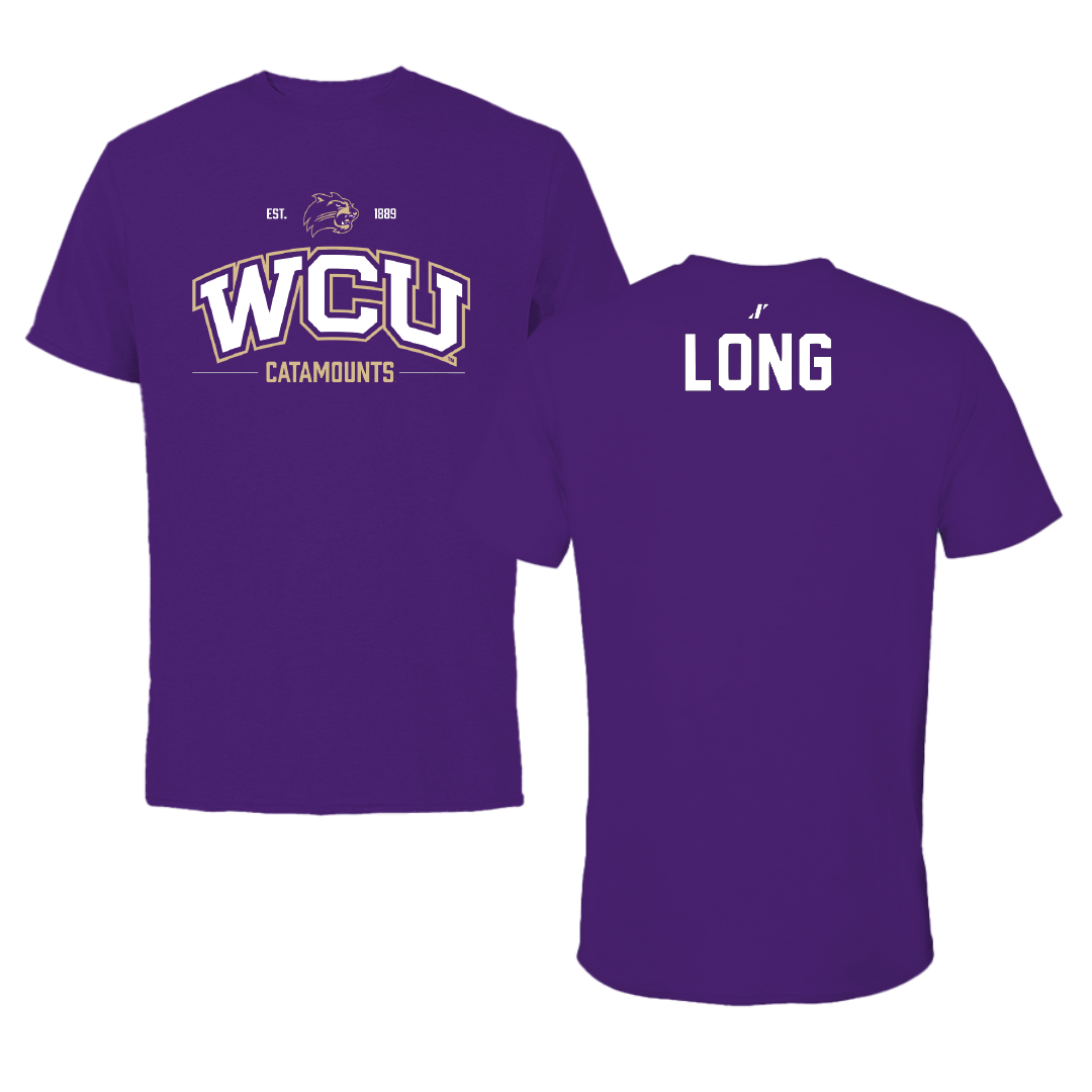 Western Carolina University TF and XC Purple General Tee - Ethan Long