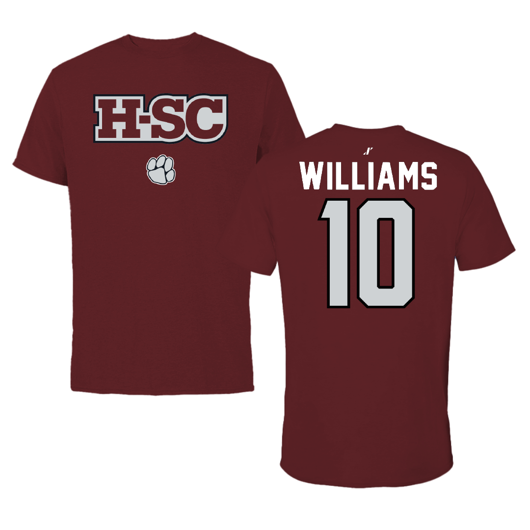 Hampden-Sydney College Baseball Maroon Tigers Tee - #10 Jacob Williams