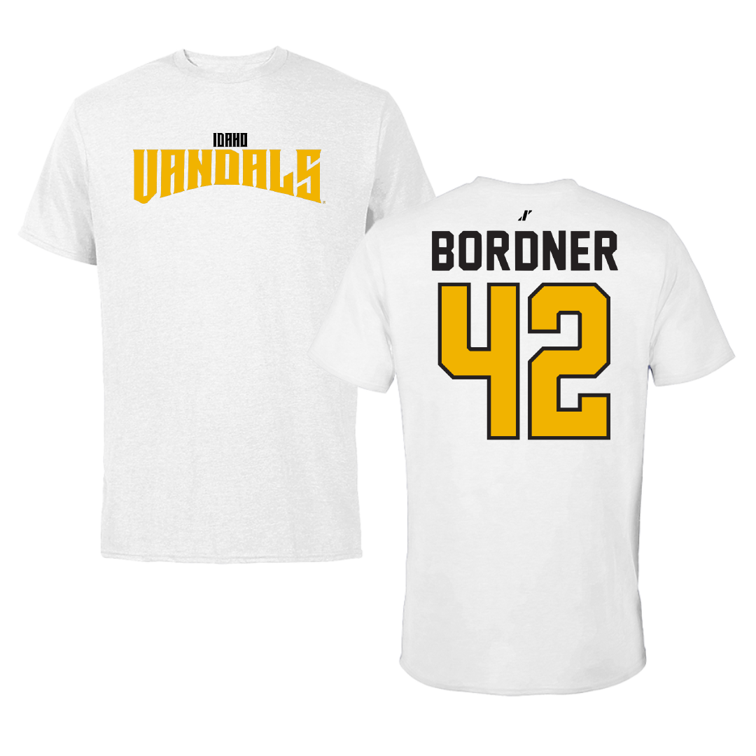University of Idaho Football White Classic Tee - #42 Ryder Bordner