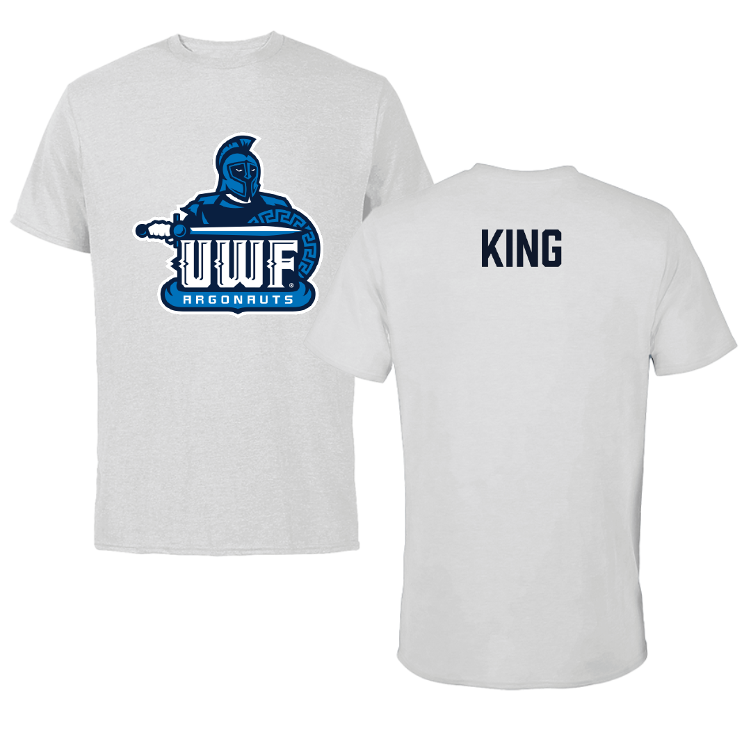 University of West Florida TF and XC Light Gray Tee - Carson King