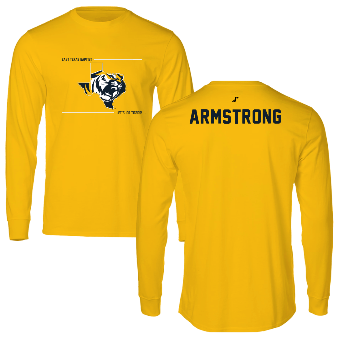 East Texas Baptist University Bass Fishing Gold General Performance Long Sleeve - Dylan Armstrong