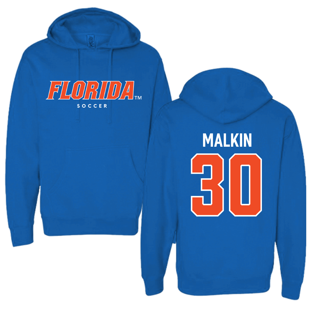 University of Florida Soccer Royal Blue Hoodie - #30 Amelia Malkin