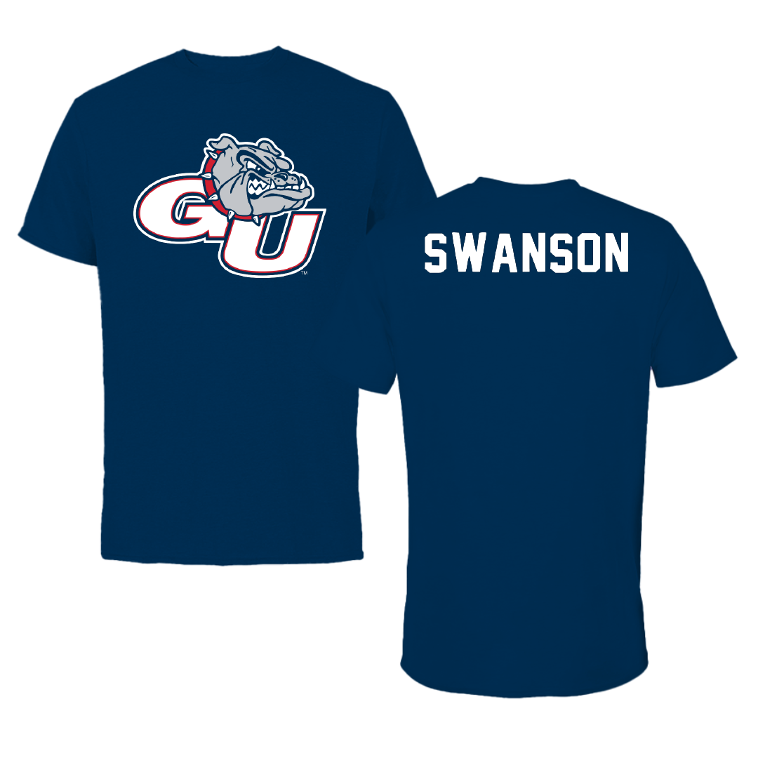 Gonzaga University TF and XC Navy Tee - Caden Swanson