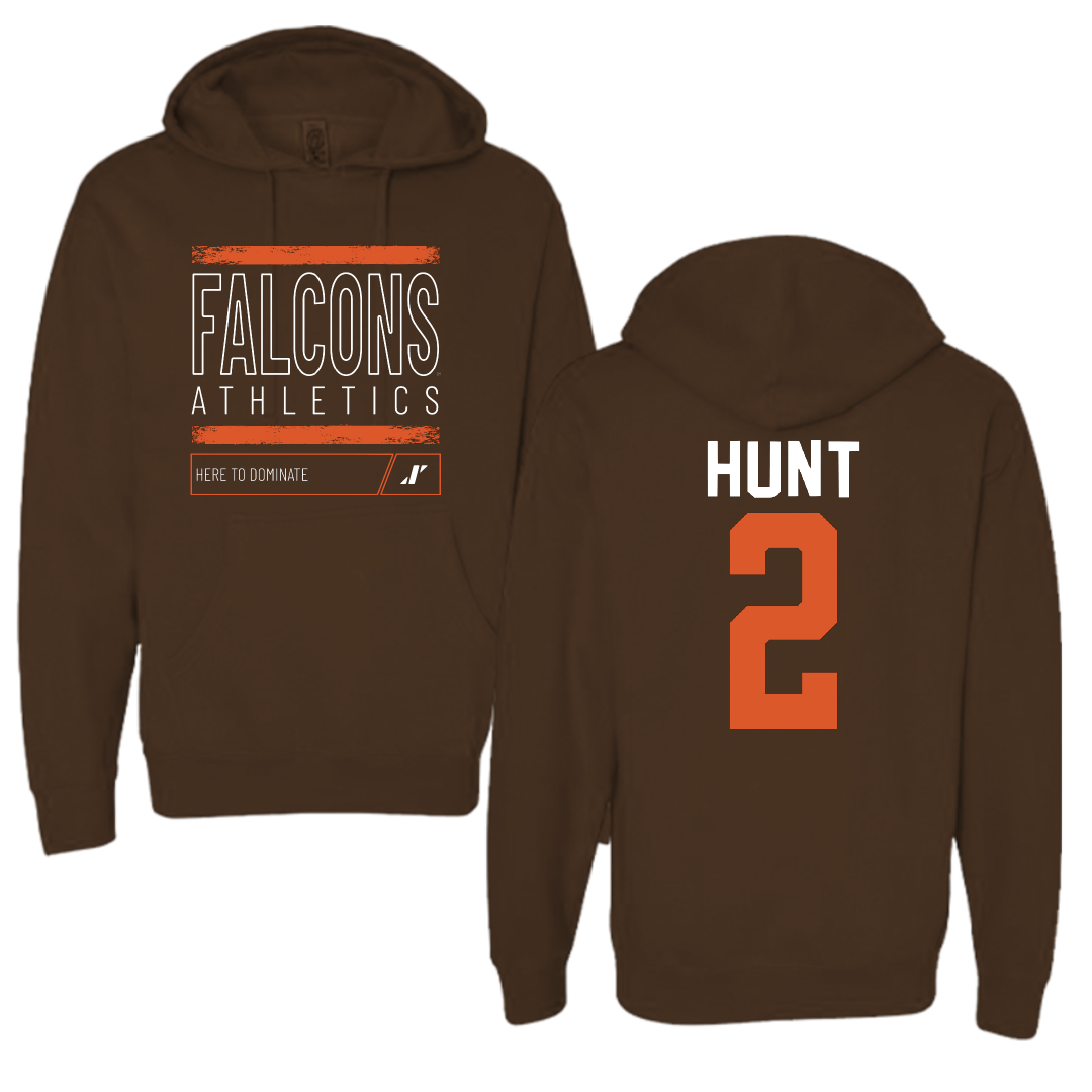 Bowling Green State University Softball Brown Dominate Hoodie - #2 Hannah Hunt