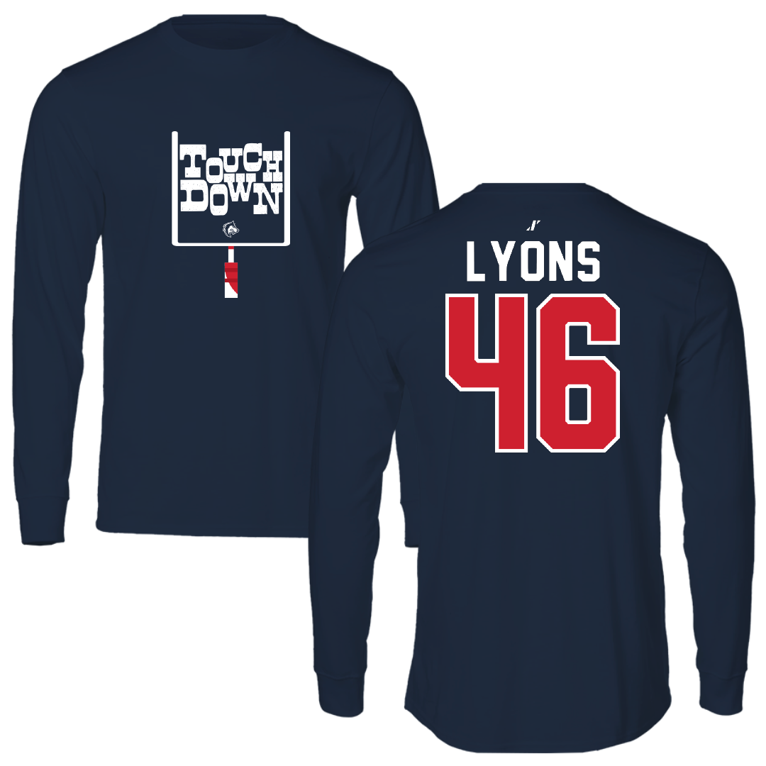 Colorado State University-Pueblo Football Navy Touchdown Performance Long Sleeve - #46 Evan Lyons