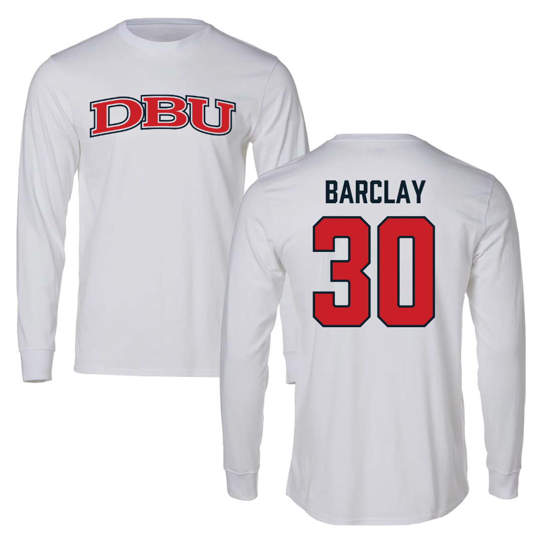 Dallas Baptist University Soccer White Long Sleeve - #30 Paige Barclay