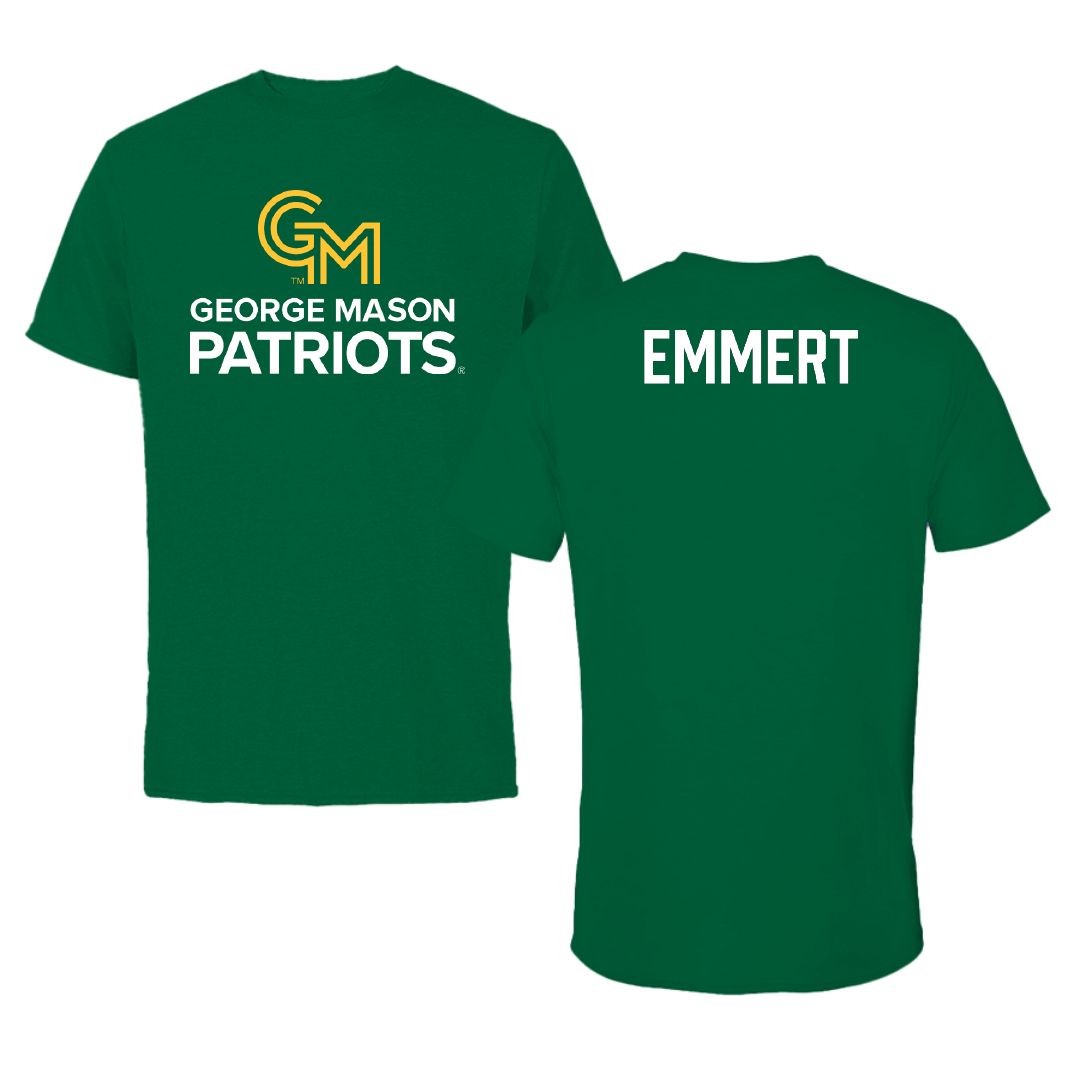 George Mason University TF and XC Green Patriots Performance Tee - Nicolas Emmert