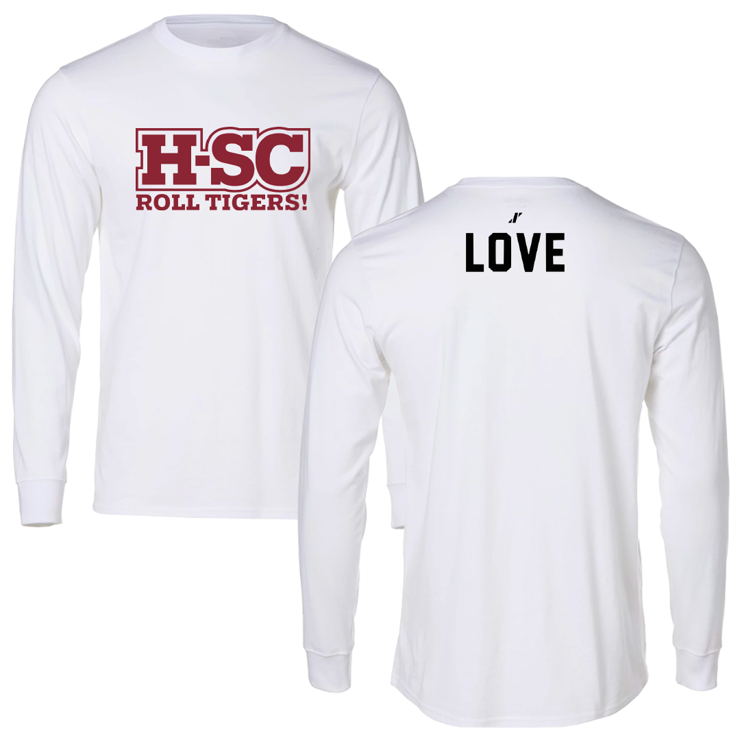 Hampden-Sydney College Baseball White Long Sleeve - Nathan Love