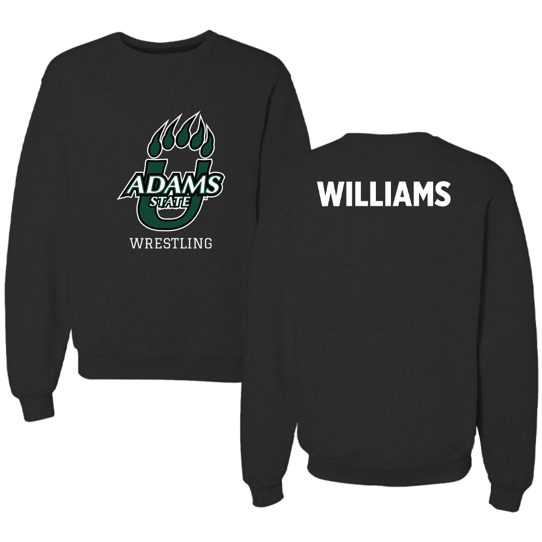 Adams State University Wrestling Black State Crewneck - Breck Williams