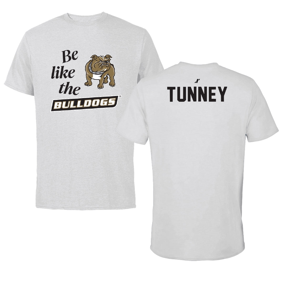 Bryant University TF and XC Light Gray Be Like Us Performance Tee - Kat Tunney