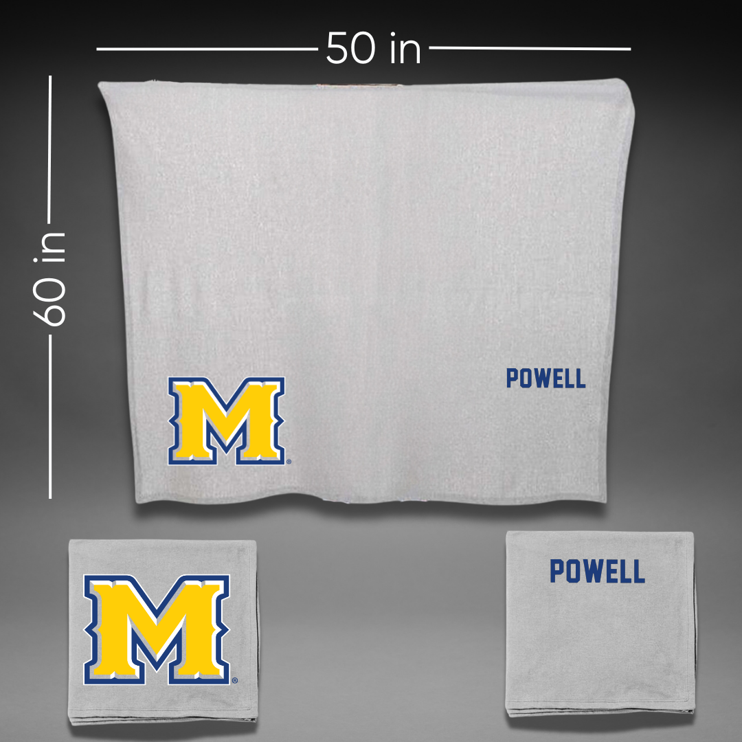 McNeese State University TF and XC Gray Blanket - Jaden Powell