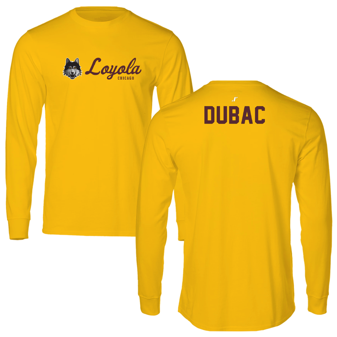 Loyola University-Chicago TF and XC Gold General Performance Long Sleeve - Mia Dubac