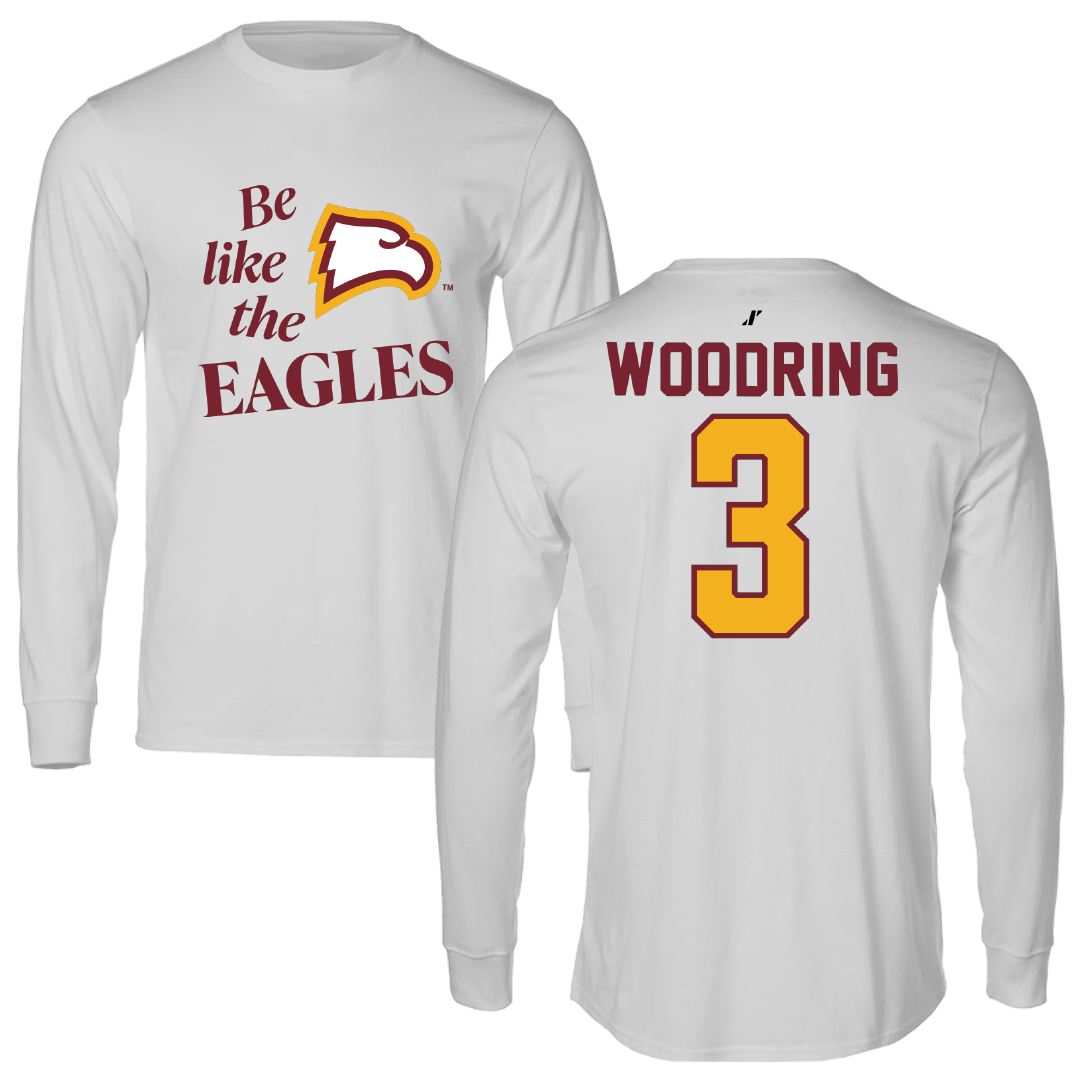 Winthrop University Lacrosse Light Gray Be Like Us Performance Long Sleeve - #3 Aubrey Woodring