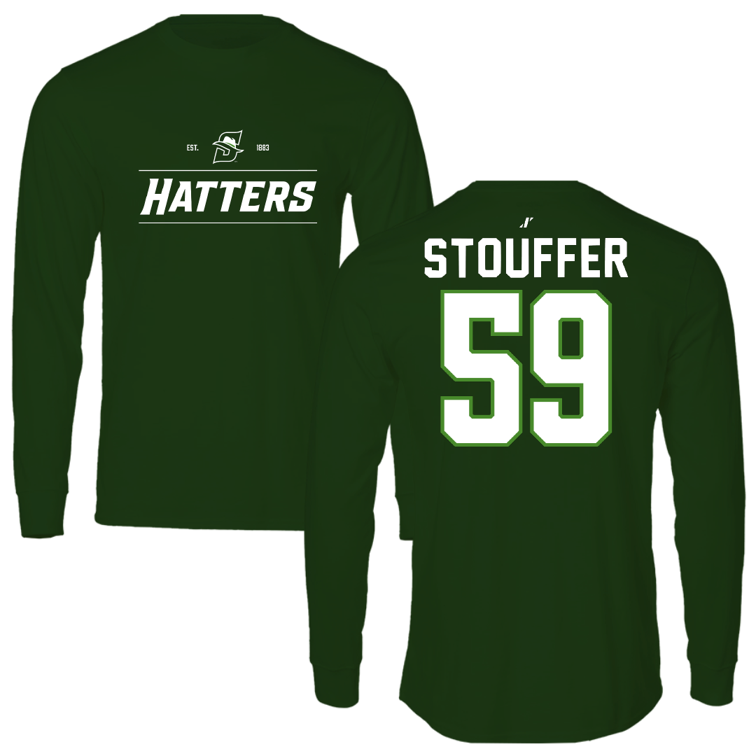 Stetson University Football Forest Green General Long Sleeve - #59 Brysson Stouffer