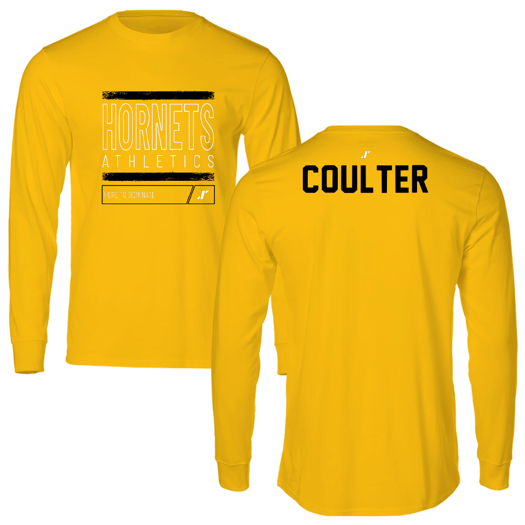 Alabama State University TF and XC Gold Dominate Performance Long Sleeve - Jon Coulter