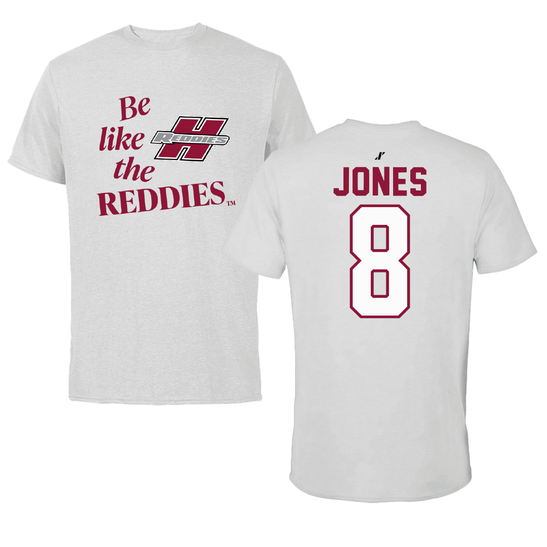 Henderson State University Baseball Light Gray Be Like Us Tee - #8 Cal Jones