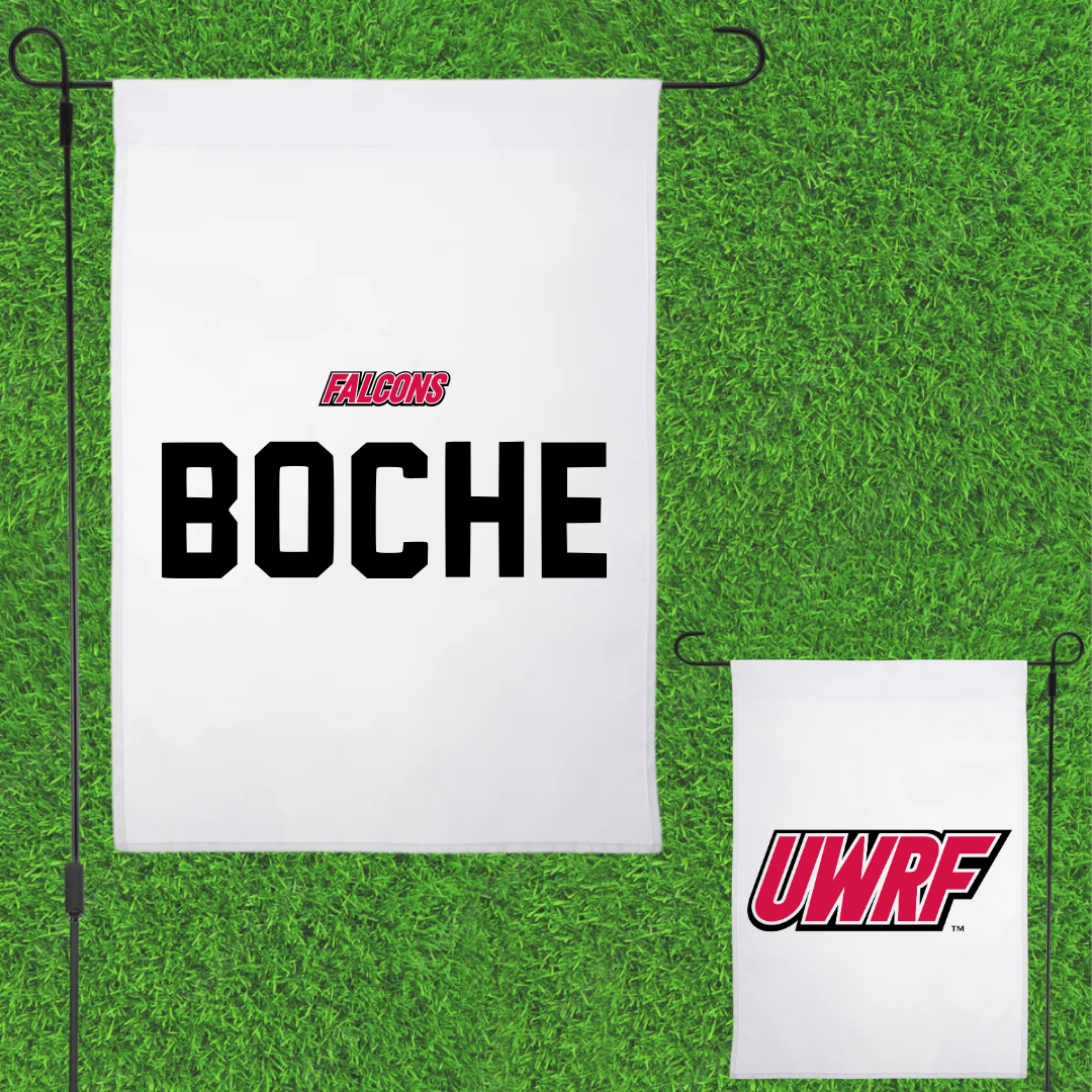 University of Wisconsin-River Falls TF and XC White Garden Flag - Matt Boche