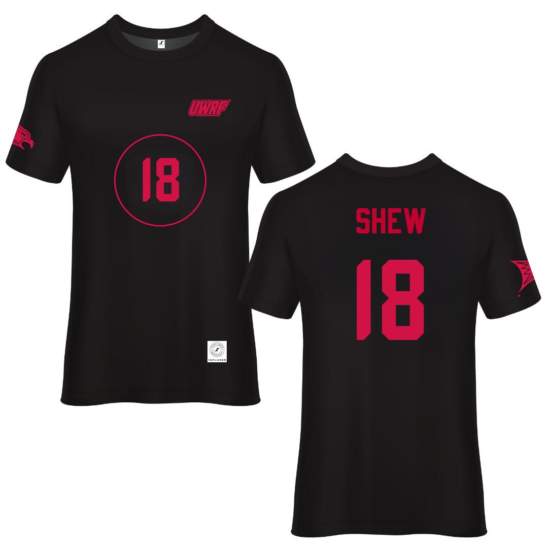 University of Wisconsin-River Falls Black Soccer Jersey - #18 Madyson Shew