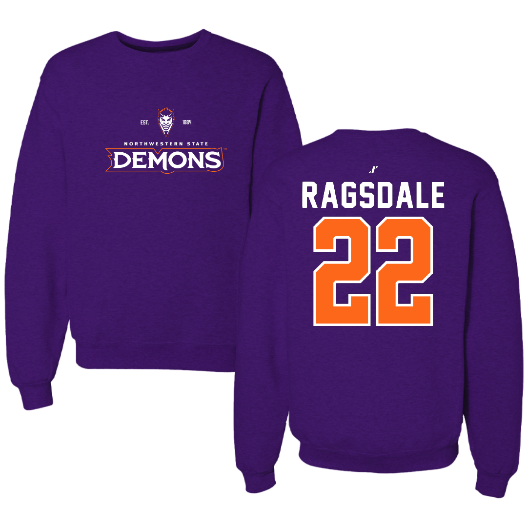 Northwestern State University Softball Purple General Crewneck - #22 Bailie Ragsdale