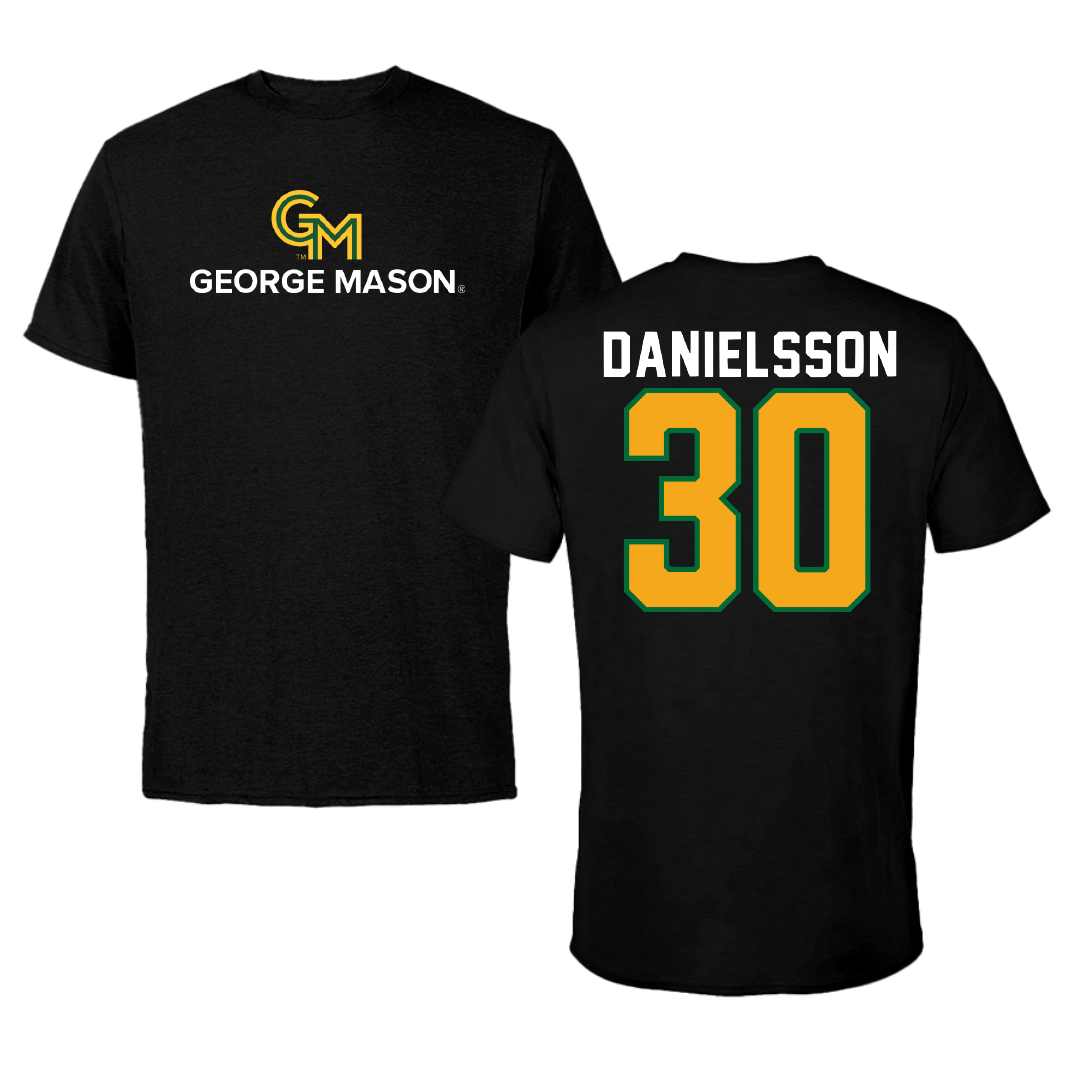George Mason University Lacrosse Black Tee - #30 Marley Danielsson