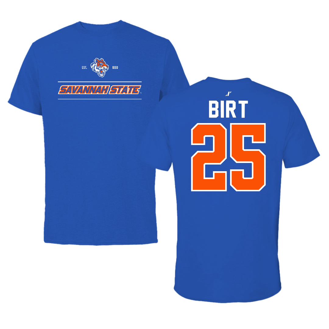 Savannah State University Basketball Blue General Tee - #25 Raven Birt