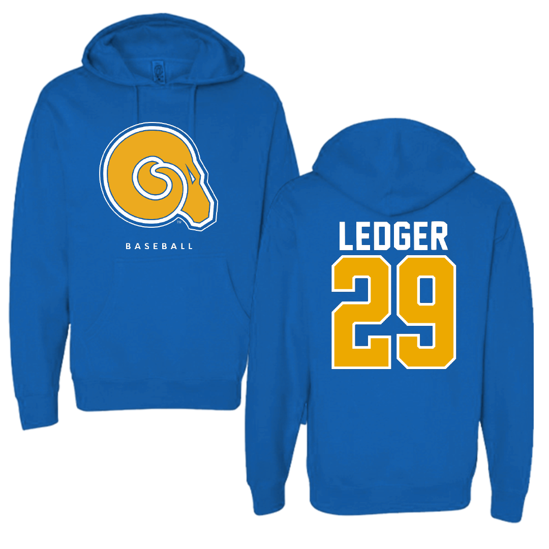 Albany State University Baseball Blue Hoodie - #29 Chase Ledger