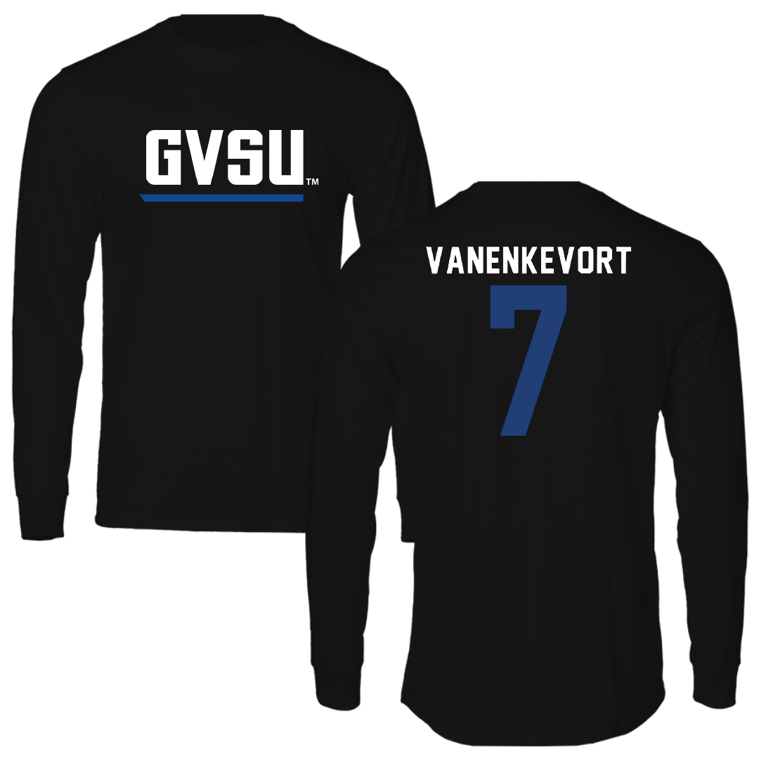 Grand Valley State University Baseball Black Long Sleeve - #7 Ayden VanEnkevort
