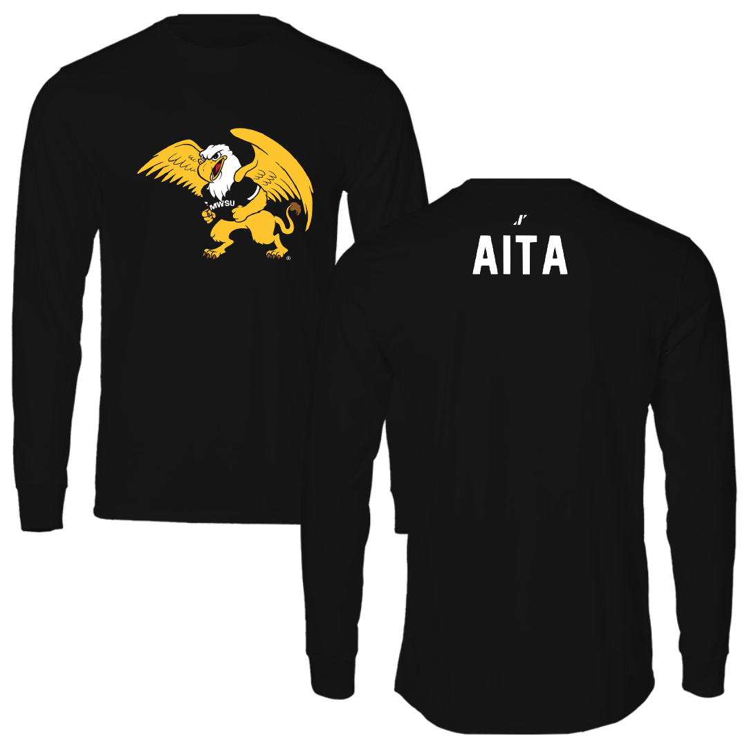 Missouri Western State University TF and XC Black Performance Long Sleeve - Keelan Aita