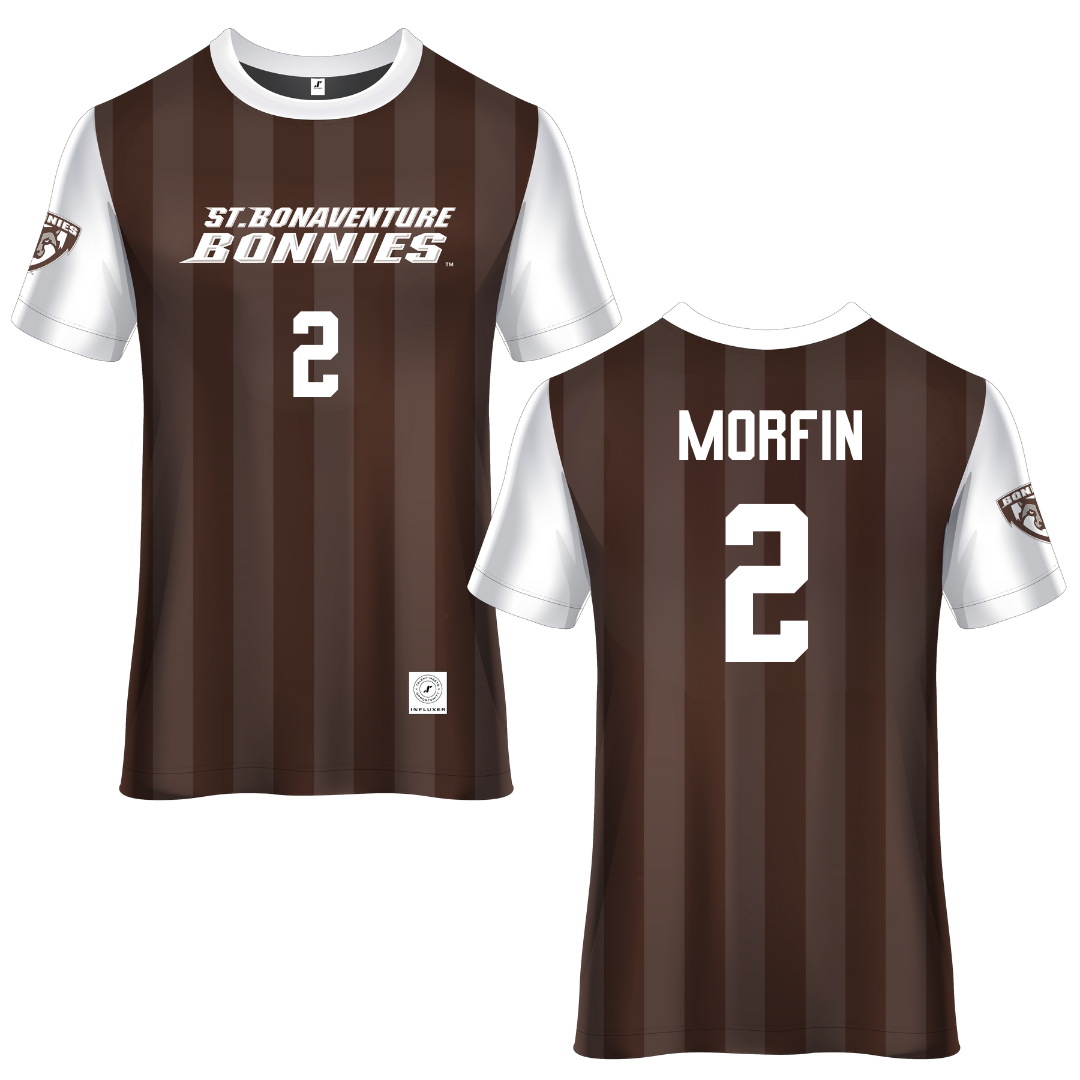 St. Bonaventure University Brown Soccer Jersey - #2 Sean Morfin