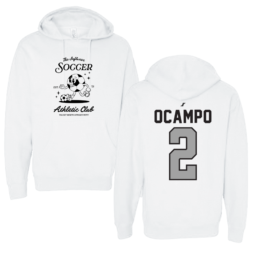 Soccer White Influxer Athletic Club Hoodie - #2 Lauren Ocampo