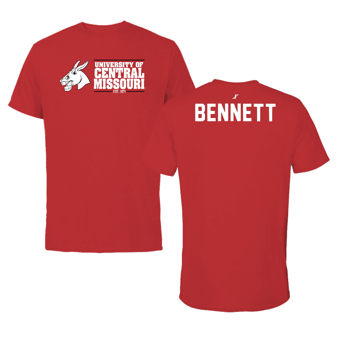 University of Central Missouri TF and XC Red General Performance Tee - Jeremy Bennett