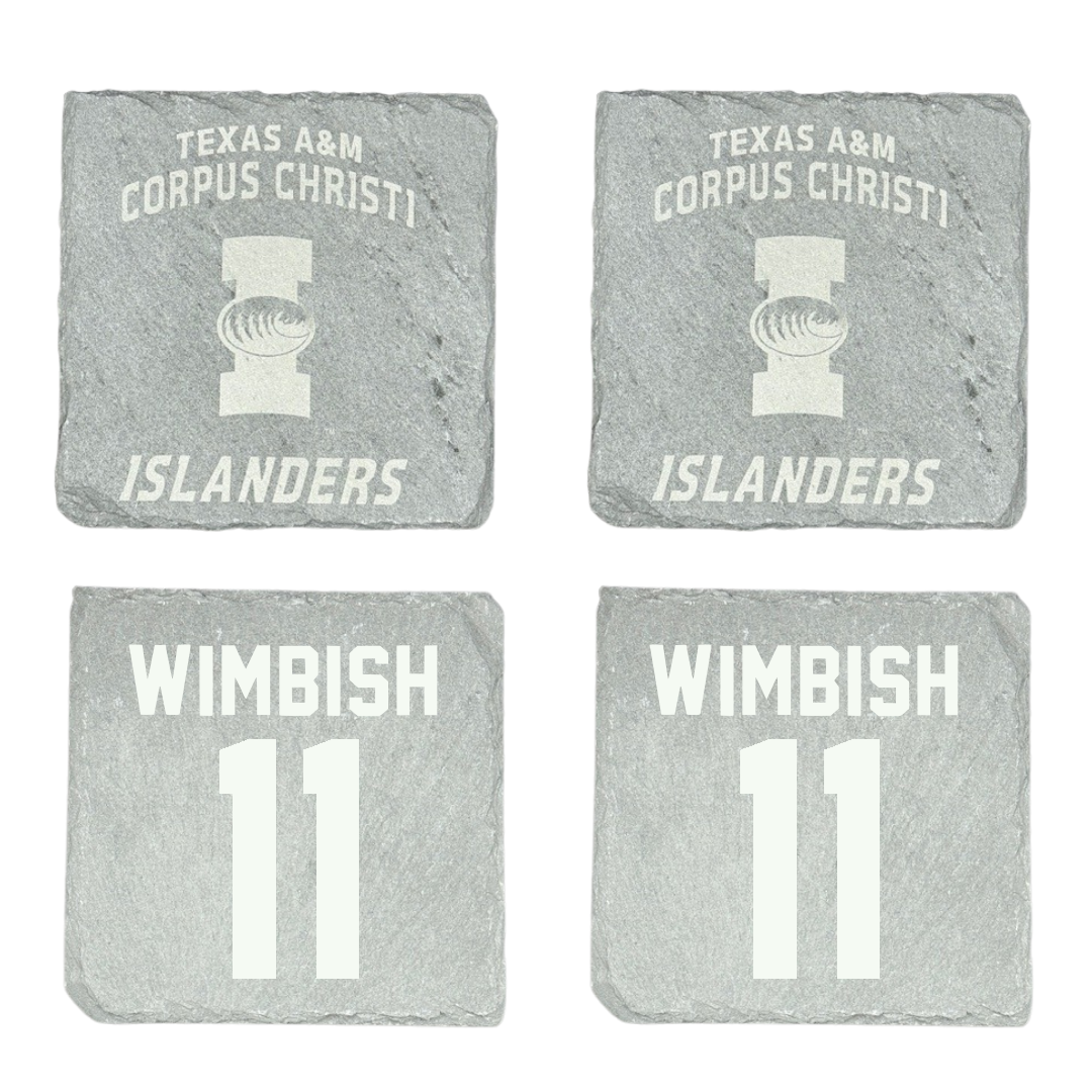 Texas A&M University-Corpus Christi Soccer Stone Coaster (4 Pack)  - #11 Vanessa Wimbish
