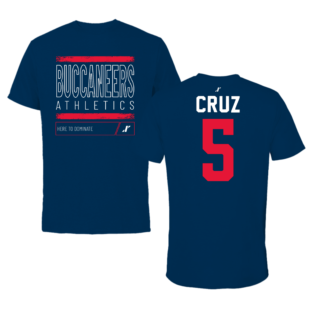 Christian Brothers University Soccer Navy Dominate Performance Tee - #5 Elisa Cruz