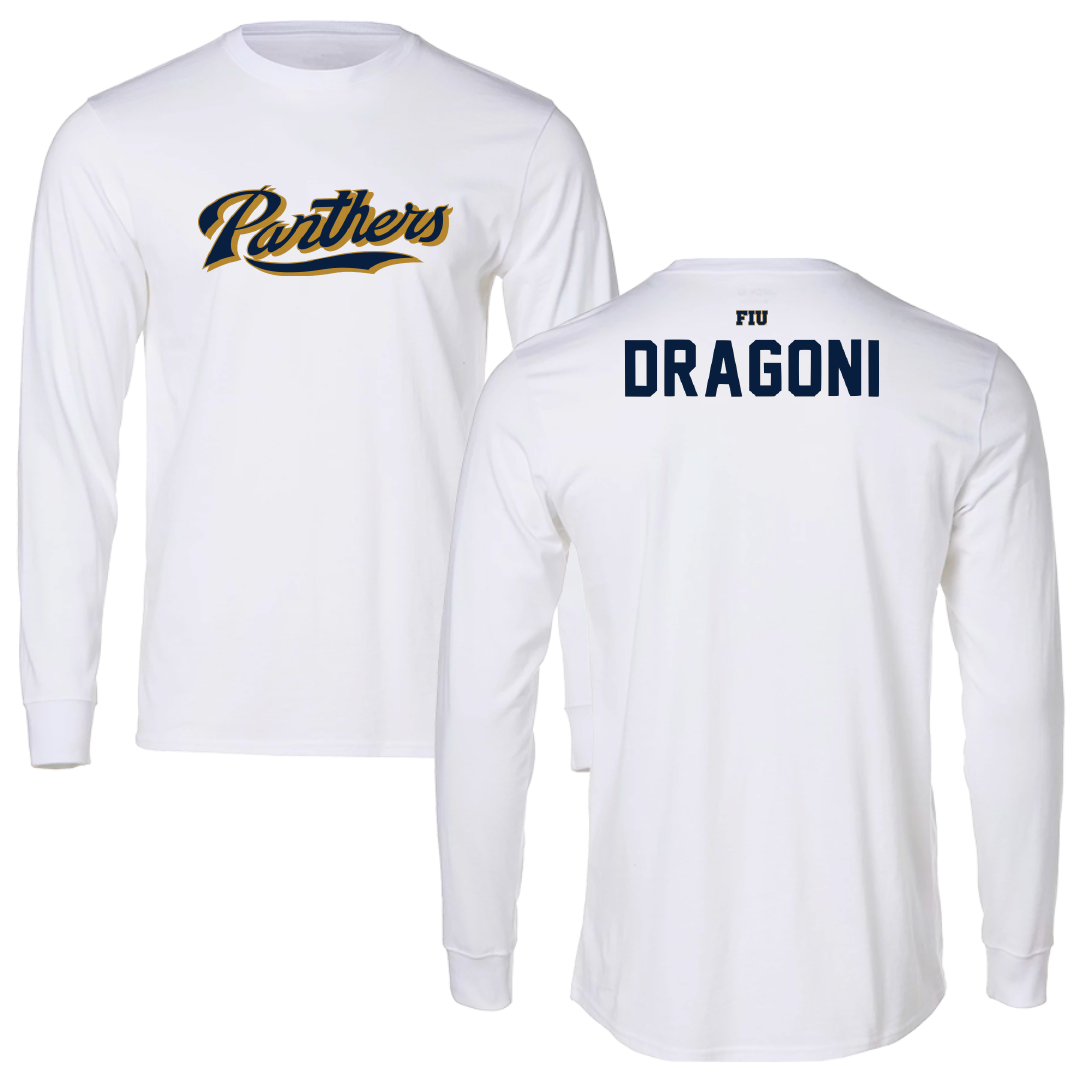 Florida International University TF and XC White Panthers Performance Long Sleeve - Nicole Dragoni