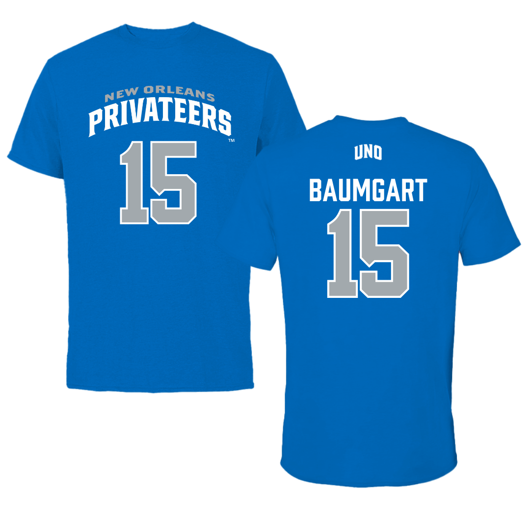 University of New Orleans Beach Volleyball Blue Jersey Tee - #15 Serena Baumgart