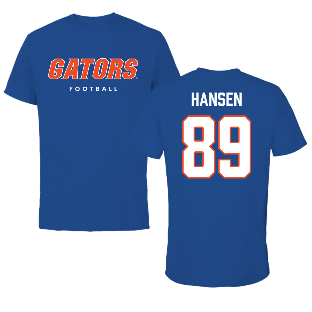 University of Florida Football True Royal Performance Tee - #89 Hayden Hansen