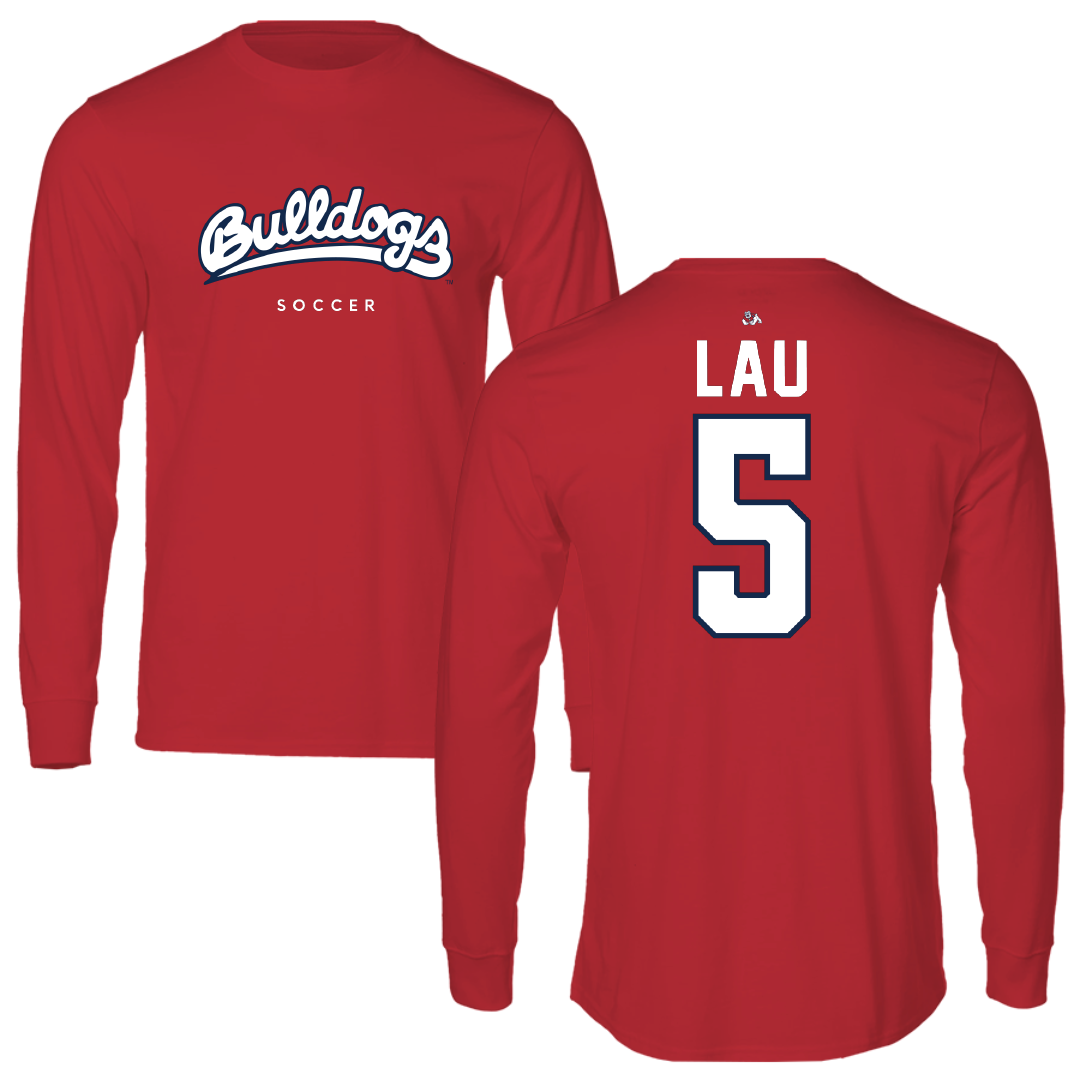 Fresno State University Soccer Red Long Sleeve - #5 Jordan Lau