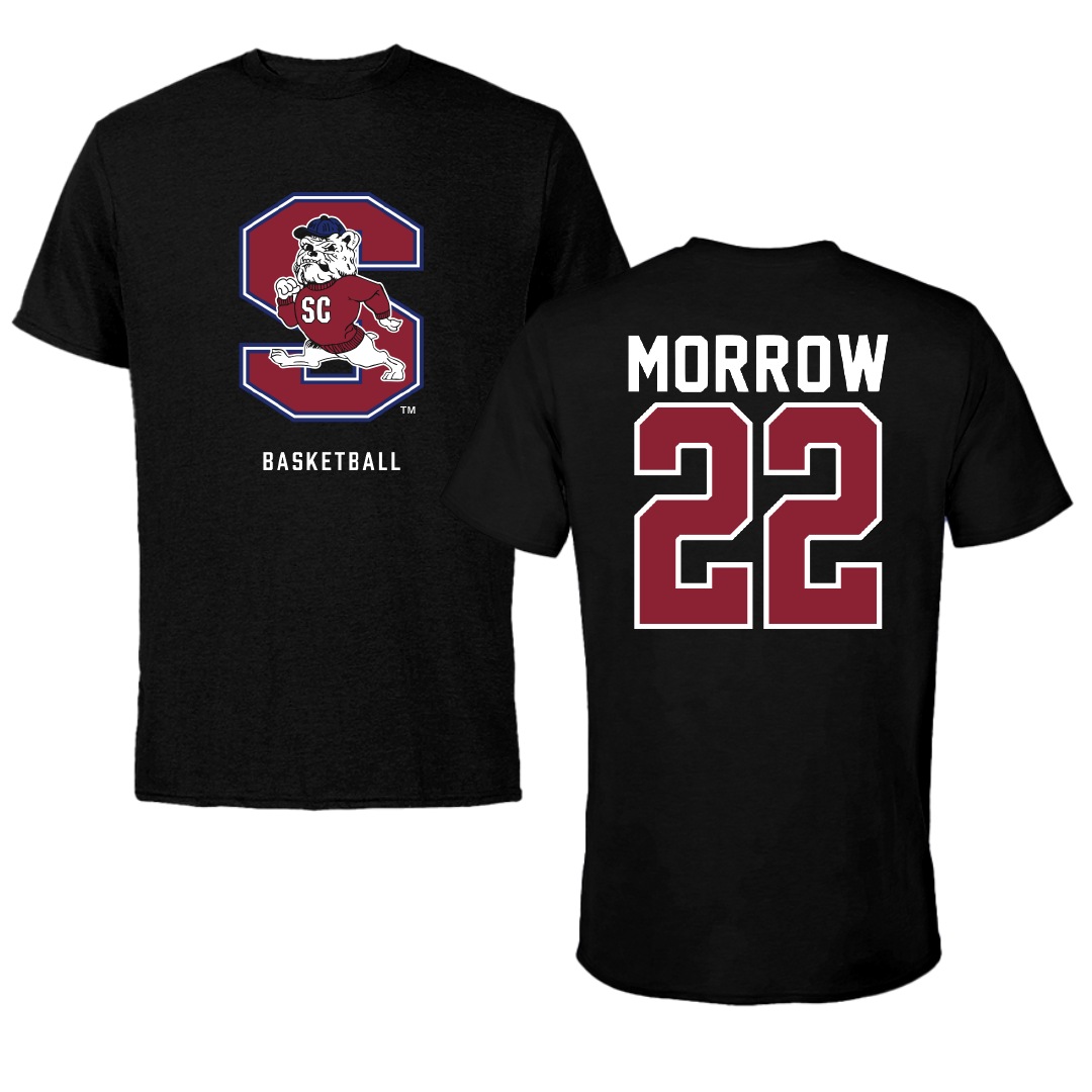 South Carolina State University Basketball Black Performance Tee - #22 James Morrow