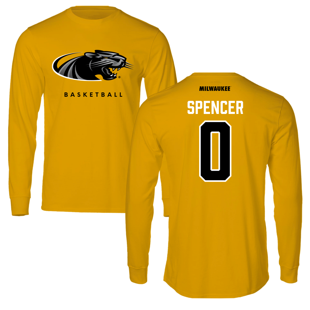 University of Wisconsin-Milwaukee Basketball Gold Performance Long Sleeve - #0 Pierce Spencer