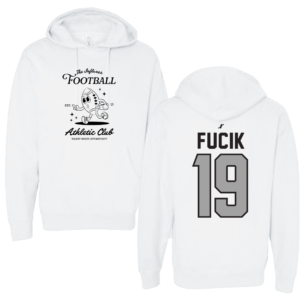 Football White Influxer Athletic Club Hoodie - #19 Bryce Fucik