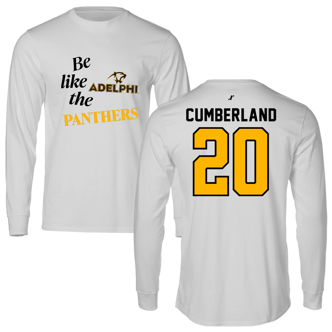 Adelphi University Basketball Light Gray Be Like Us Long Sleeve - #20 Myles Cumberland
