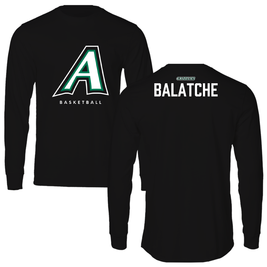 Adams State University Basketball Black Block Performance Long Sleeve - Duncan Balatche