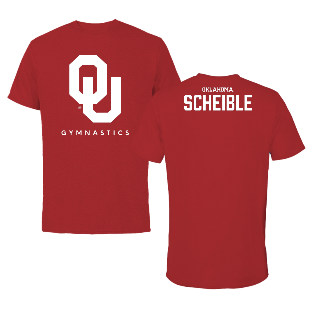 University of Oklahoma Gymnastics Crimson Tee - Hannah Scheible