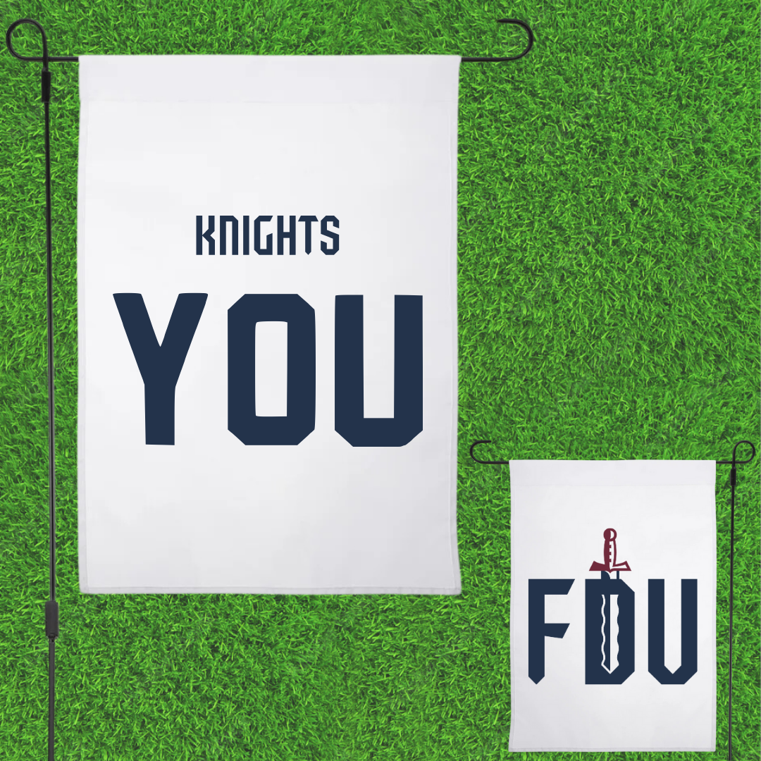 Fairleigh Dickinson University-Metropolitan Campus Golf White Garden Flag - Kaitlyn You