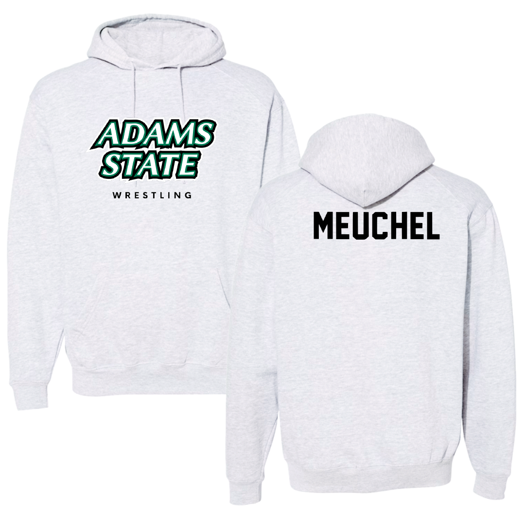 Adams State University Wrestling Gray Block Hoodie - Cale Meuchel