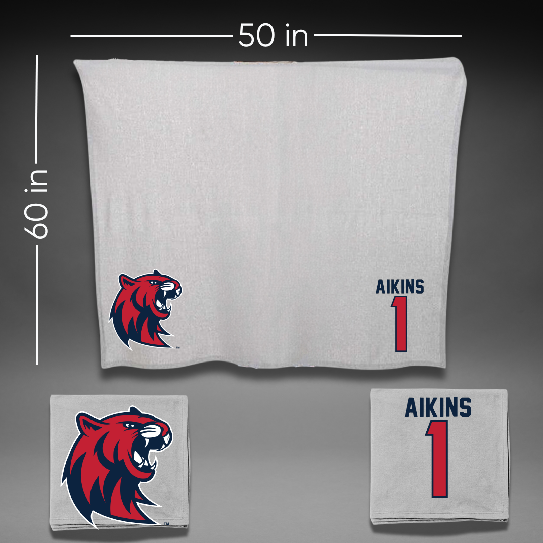 Rogers State University Basketball Gray Blanket - #1 Alyza Aikins