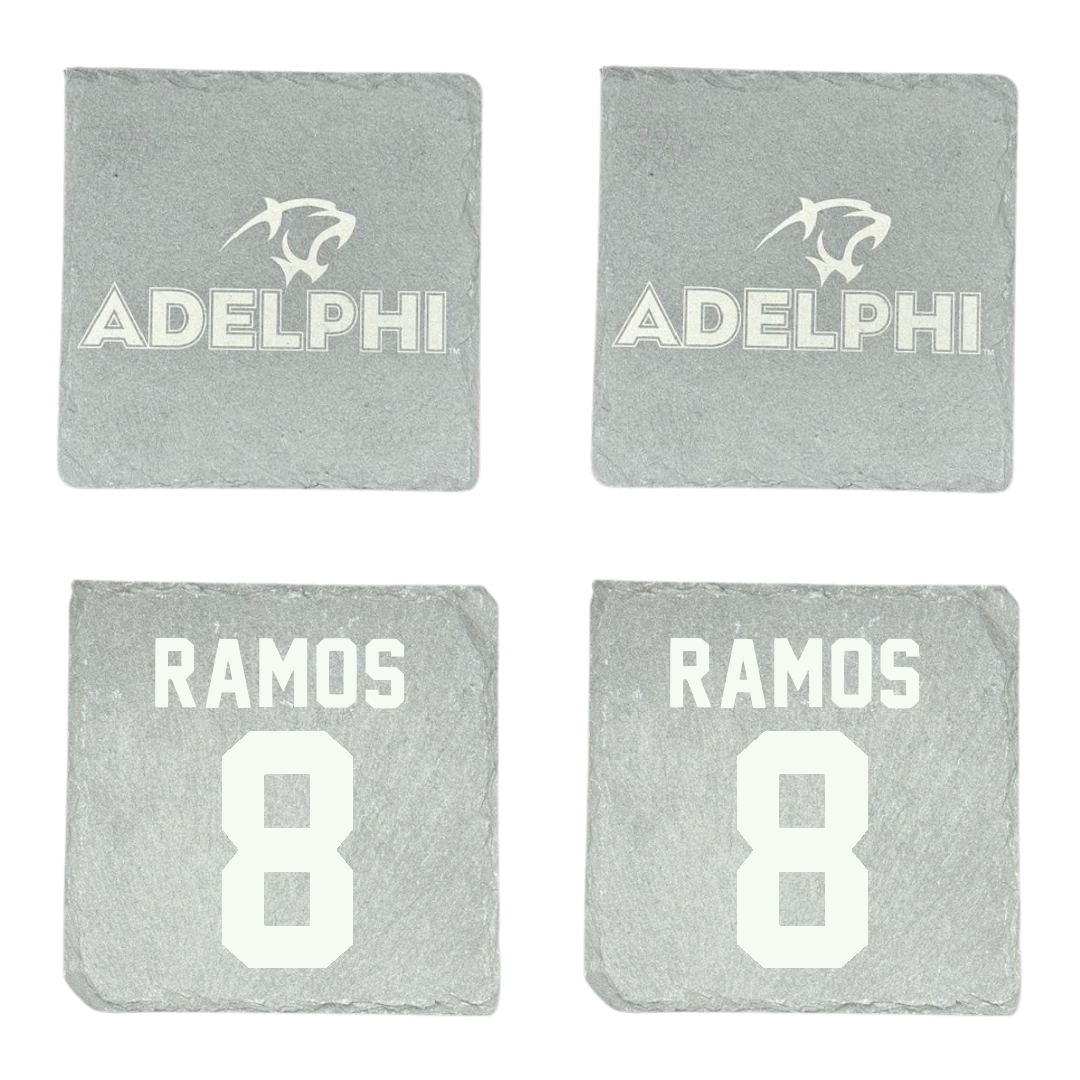 Adelphi University Baseball Stone Coaster (4 Pack)  - #8 Albert Ramos
