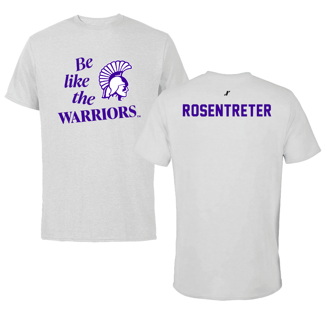 Winona State University Tennis Light Gray Be Like Us Performance Tee - Halle Rosentreter