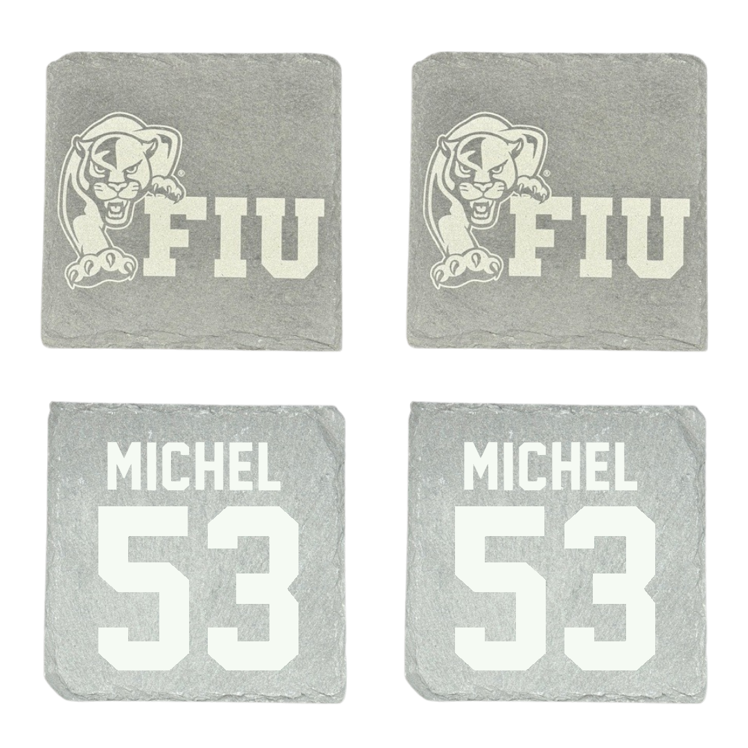 Florida International University Football Stone Coaster (4 Pack)  - #53 Daniel Michel